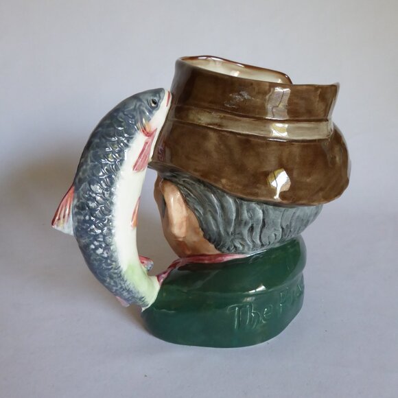 VINTAGE 1954 ROYAL DOULTON ENGLAND TOBY JUG THE POACHER PORCELAIN PITCHER - Picture 8 of 13